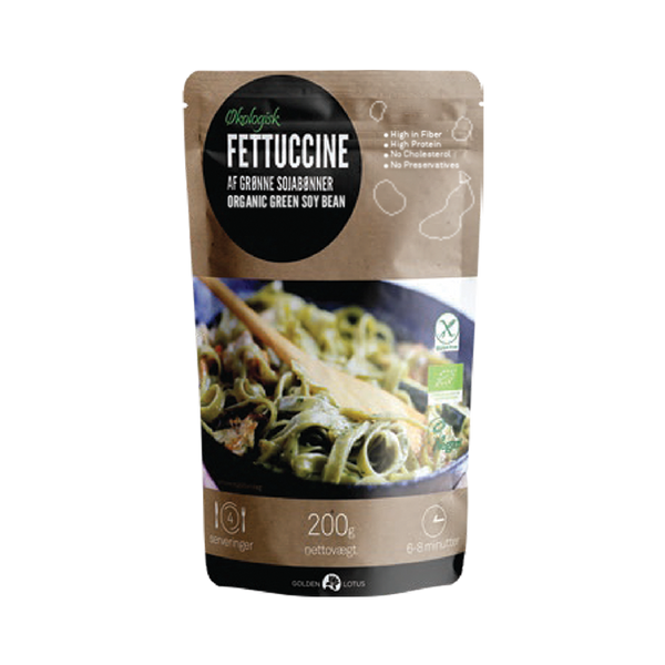 Golden Lotus Organic Green Soybean Fettuccine 200g - Longdan Official