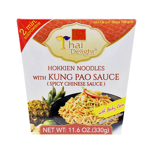 THAI DELIGHT Hokkien Noodles With Kung Pao Sauce 330g (Case 12) - Longdan Official