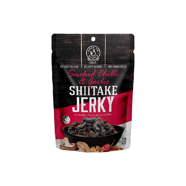 BACK TO BASICS Shiitake Jerky - Smoked Chilli and Garlic 60g - Longdan Official