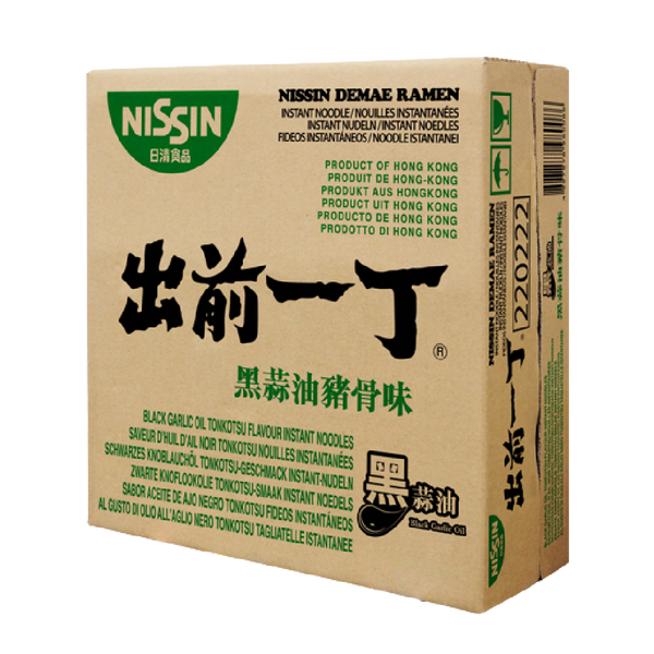 NISSIN Demae Ramen - Black Garlic Oil Tonkotsu 100g (Case 30) - Longdan Official