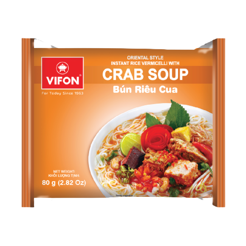 Vifon Oriental Style Vermicelli Sour Crab Soup 80g
