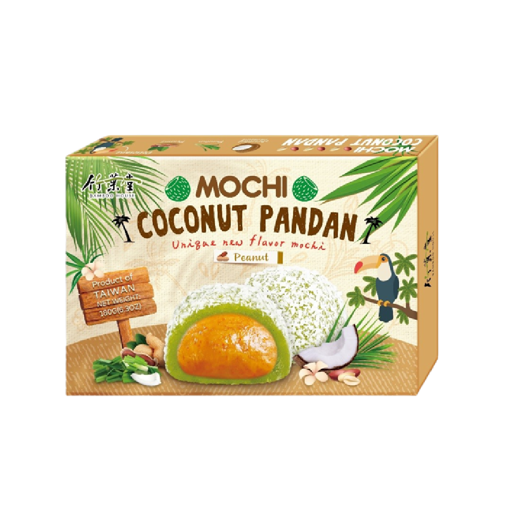 Bamboo House Coconut Pandan MochiPeanut 180g