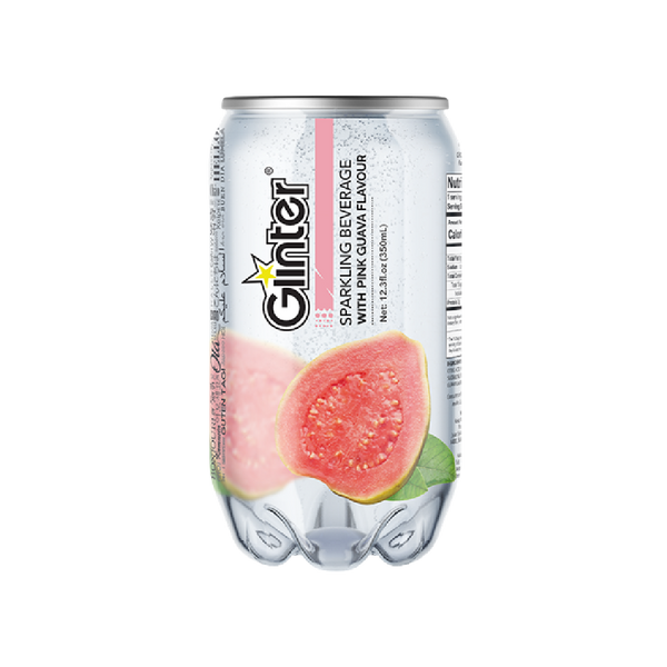 GLINTER Pink Guava Sparkling Water 350ml - Longdan Official
