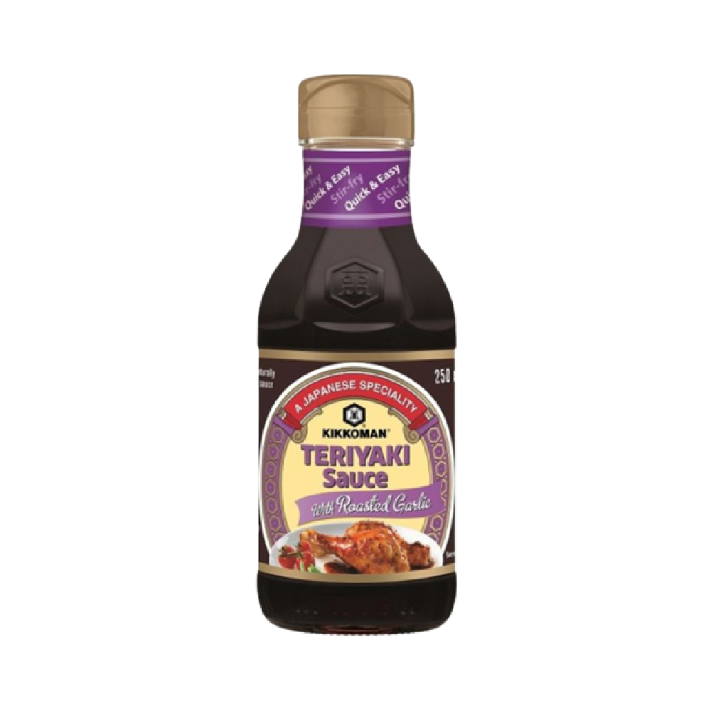 KIKKOMAN Teriyaki Sauce with Roasted Garlic 250ml