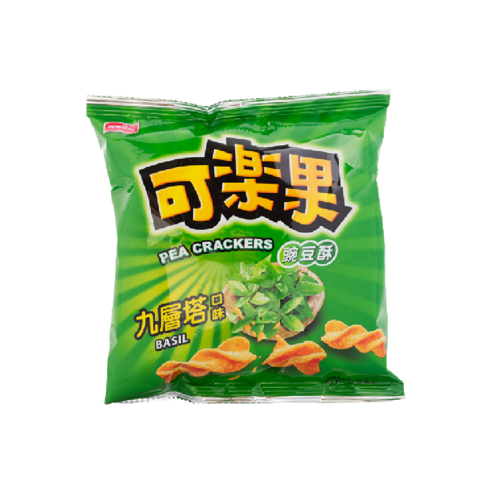 Lian Hwa Foods Pea Crackers (Basil Flavor) 48g