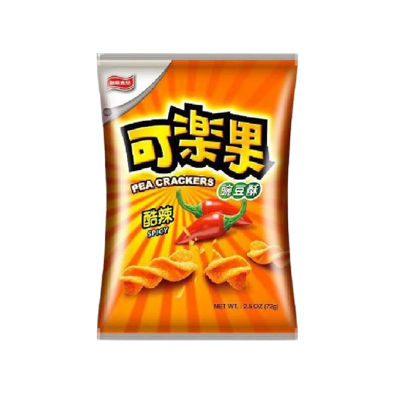 Lian Hwa Foods - Pea Crackers (Spicy Flavor) 72g - Longdan Official