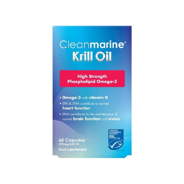 CLEANMARINE High Strength Krill Oil 60 Capsules - Longdan Official