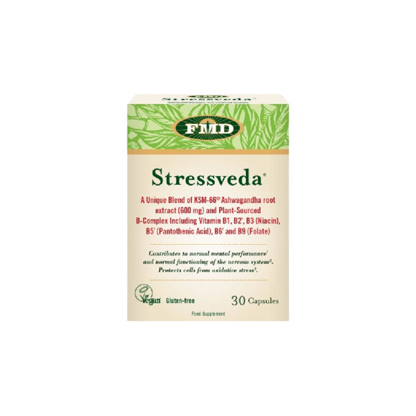FMD Stressveda KSM-66 Ashwagandha Vegetarian Capsules 30 Capsules - Longdan Official