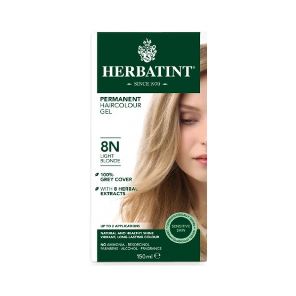 HERBATINT Permanent Herbal Hair Color Light Blonde 150ML - Longdan Official