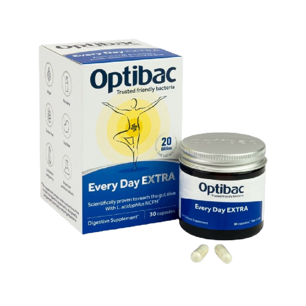 OPTIBAC For Every Day Extra 30 Capsules - Longdan Official