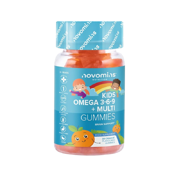 NOVOMINS Kids Omega 3-6-9 + Multivitamin 30 Gummies