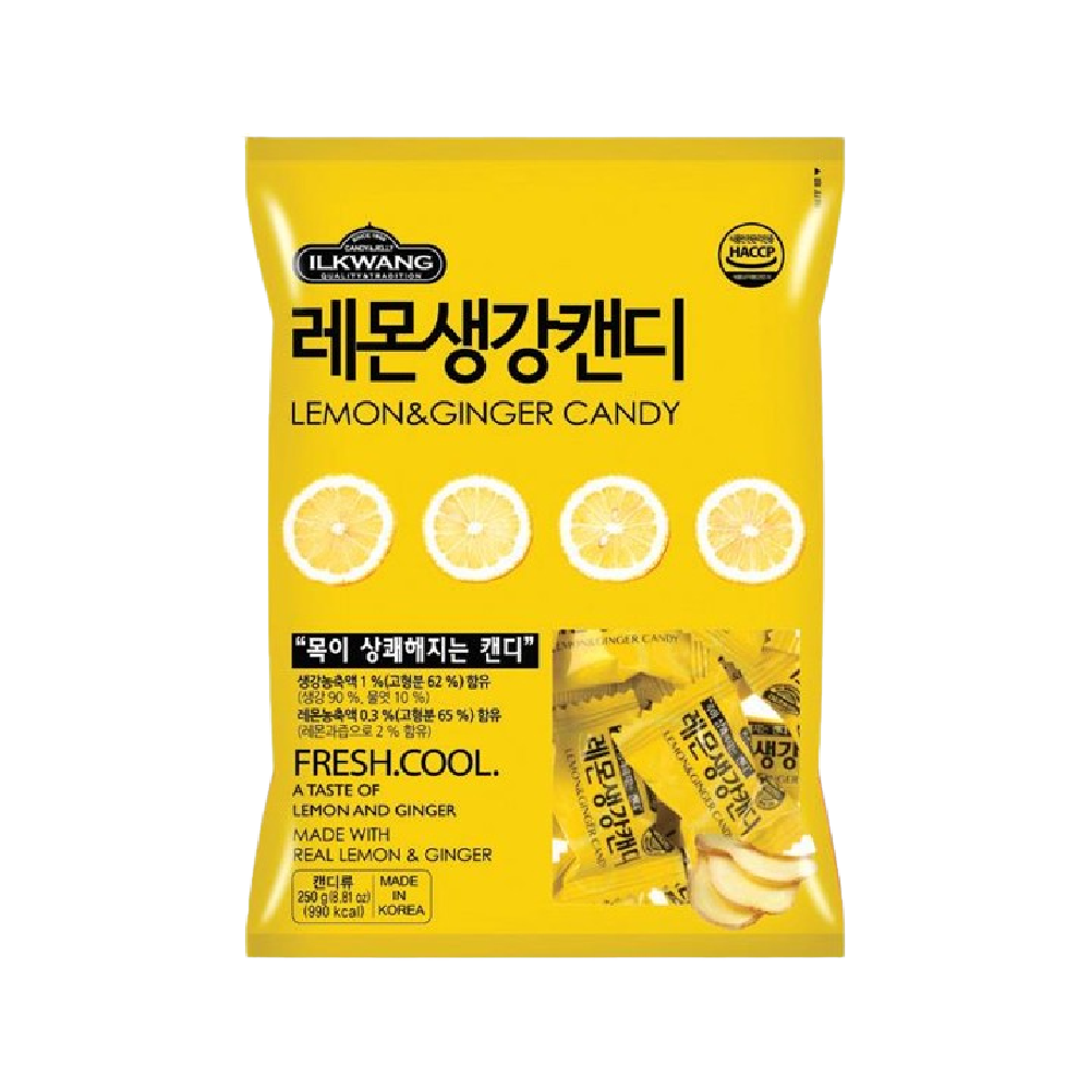 ILGWANG Lemon Ginger Candy 250g