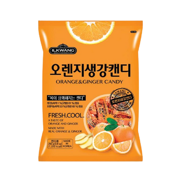 ILGWANG Orange Ginger Candy 250g - Longdan Official