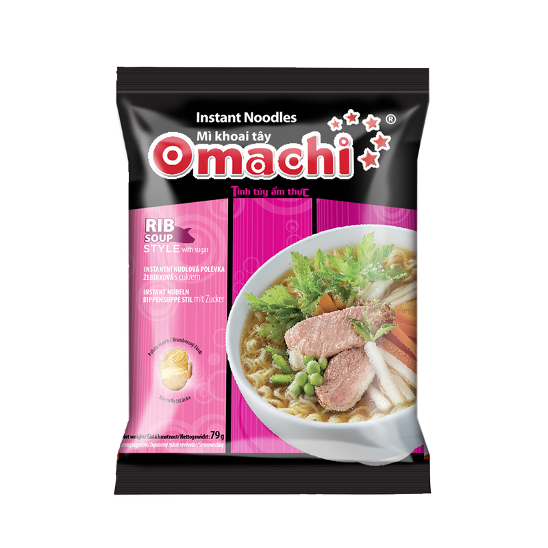 OMACHI Instant Noodles With Potato Starch _ Rib Soup Style 79g