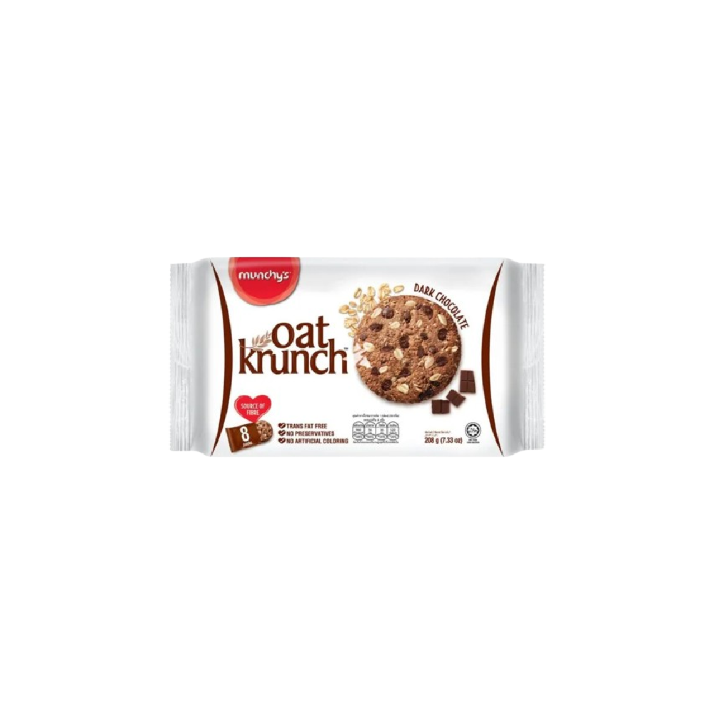 マンシーズ オーツクランチビスケット ダークチョコレート味 (26g*8) 208g
