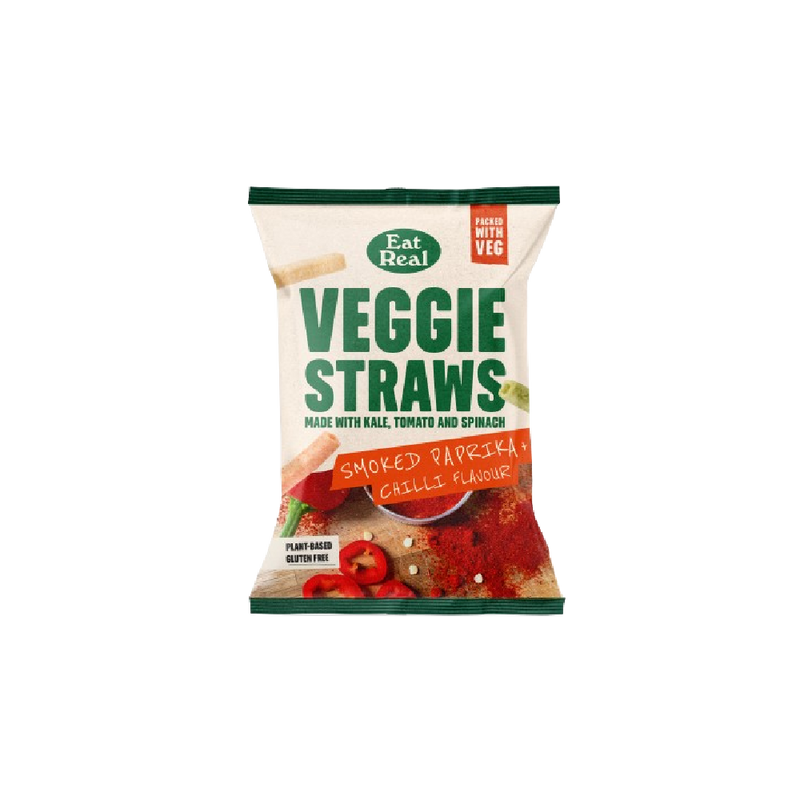 EAT REAL Veggie Straws Smoked Paprika & Chilli 110g