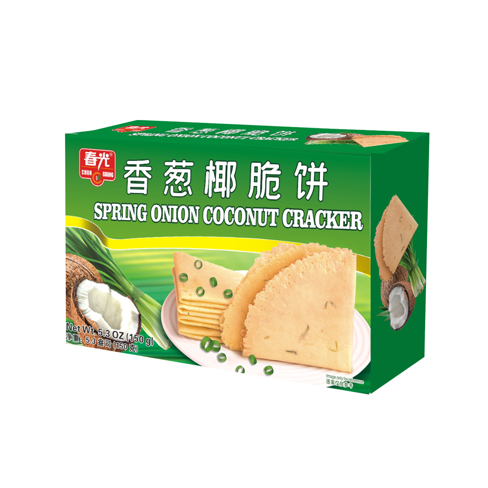 Chunguang Spring Onion Coconut Cracker 150g