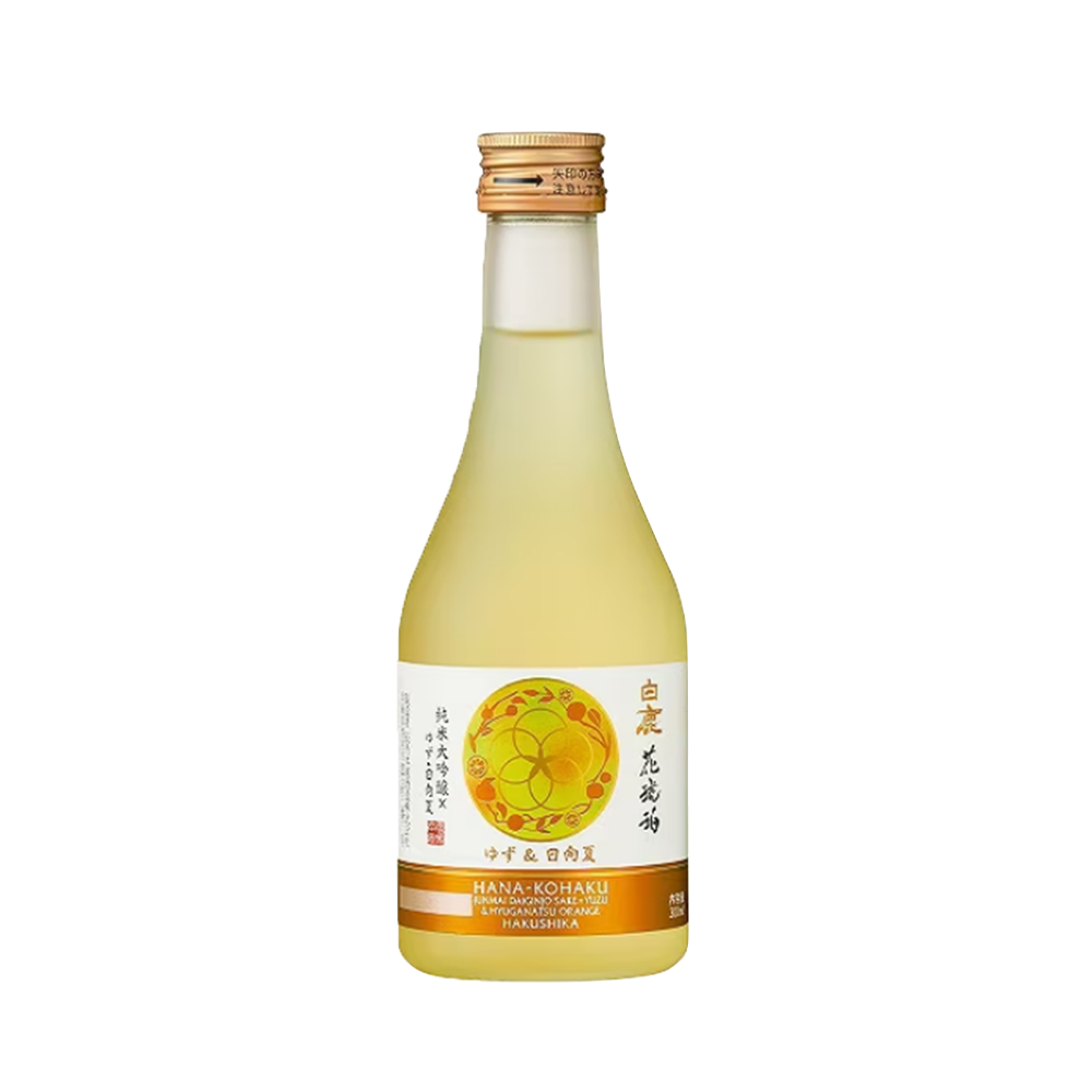 kohaku HAKUSHIKA Hanakohaku Sake Yuzu & Hyuganatsu Flavor Acl 10.5% 300ml