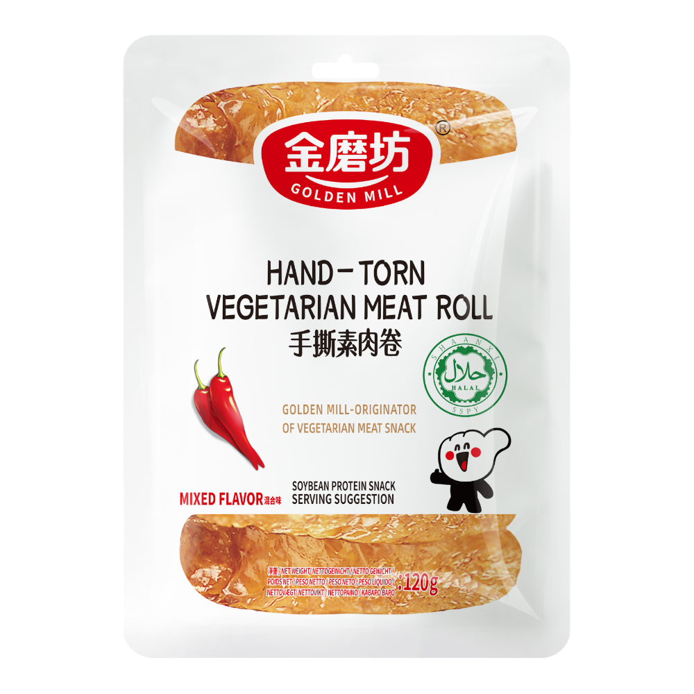 GOLDEN MILL Hand-torn Vegetarian Meat - Mixed 120g