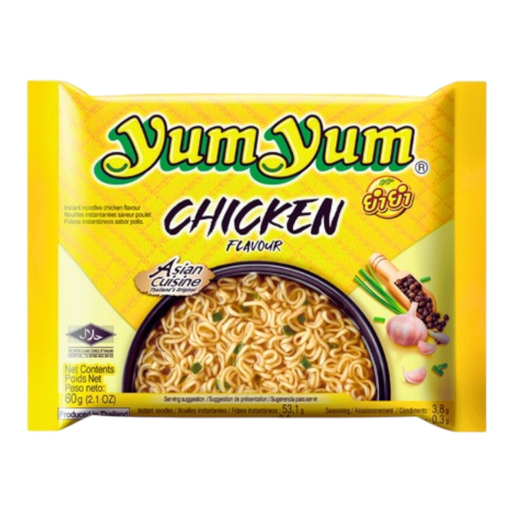 YUM YUM Chicken Flavour Noodles 60g (Case 10)