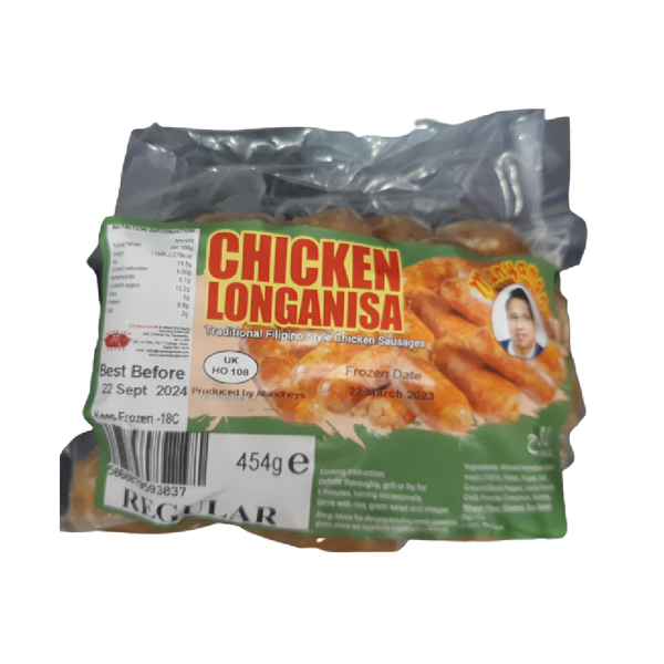 MANDHEY'S MANYAMAN Chicken Longanisa 454g (Frozen) - Longdan Official