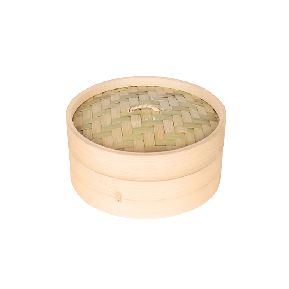 Longdan Bamboo Steamer Set 6 Inches (1 base, 1 lid)