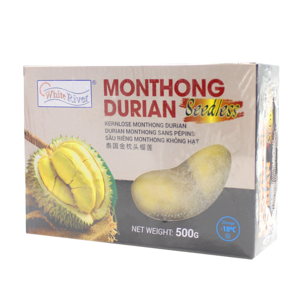 White River Frozen Monthong Durian Seedless 500G (Frozen) - Longdan Official