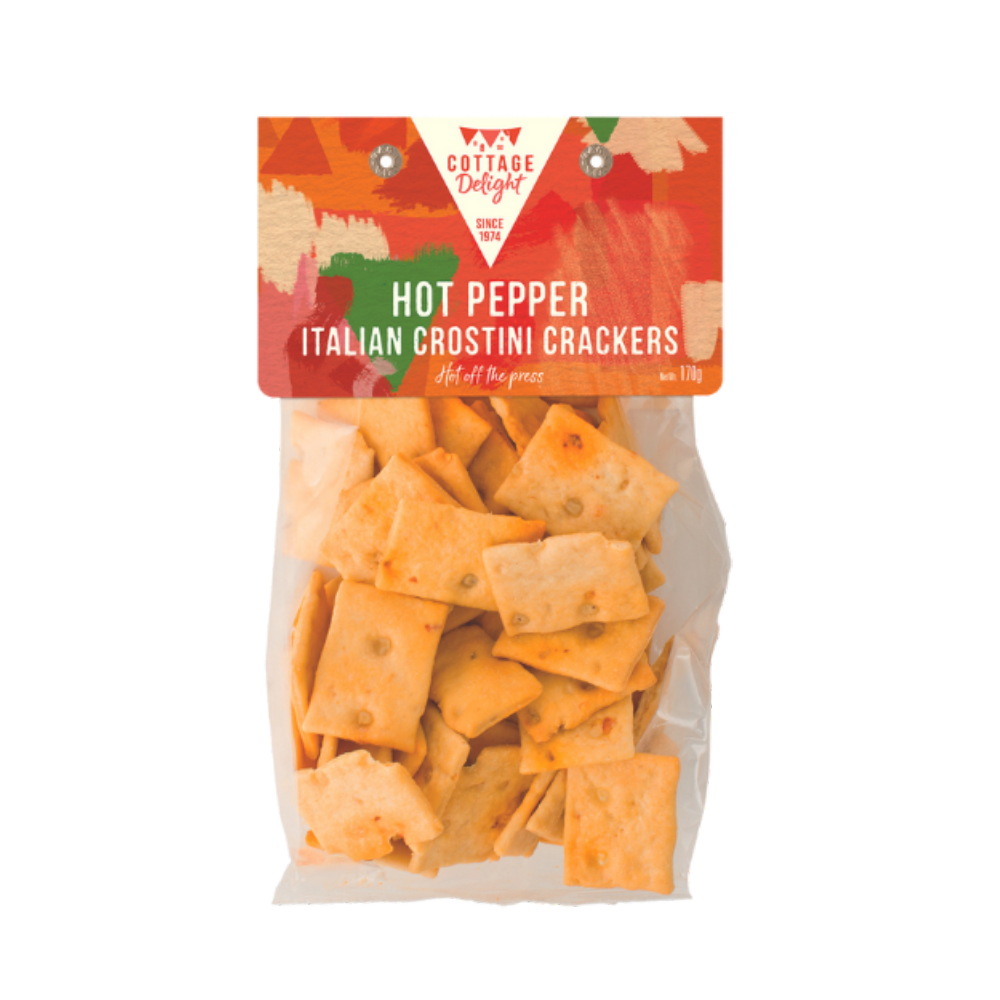 COTTAGE DELIGHT Hot Pepper Italian Crostini Crackers 170g