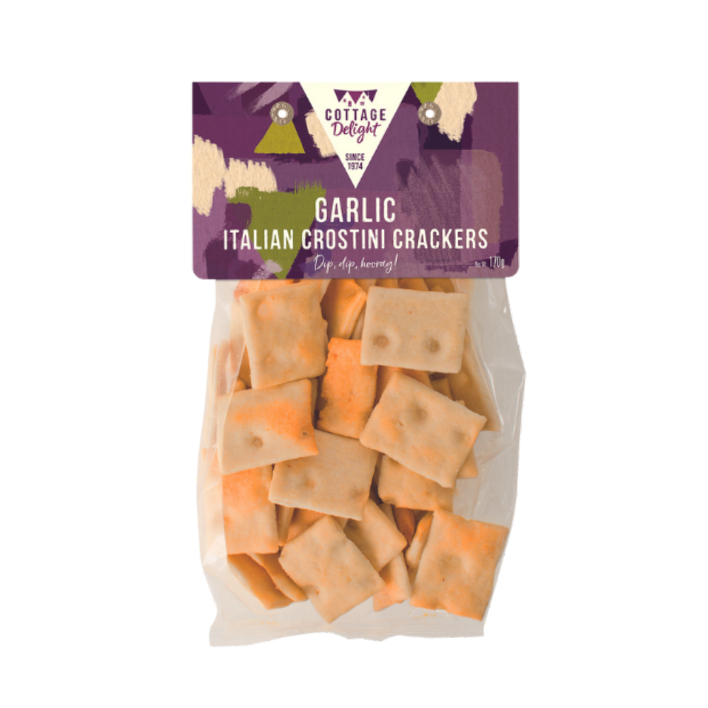 COTTAGE DELIGHT Garlic Italian Crostini Crackers 170g
