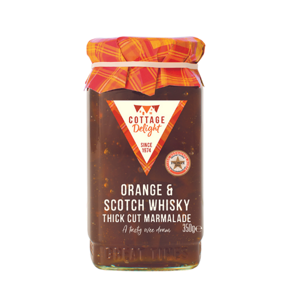 COTTAGE DELIGHT Orange & Scotch Whisky Thick Cut Marmalade 350g - Longdan Official