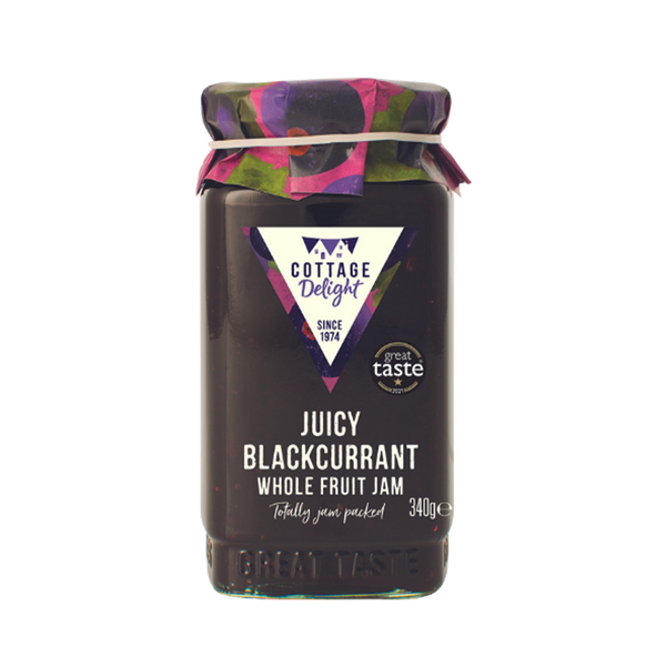 COTTAGE DELIGHT Juicy Blackcurrant Whole Fruit Jam 340g - Longdan Official