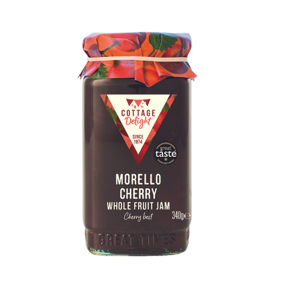 COTTAGE DELIGHT Morello Cherry Whole Fruit Jam 340g