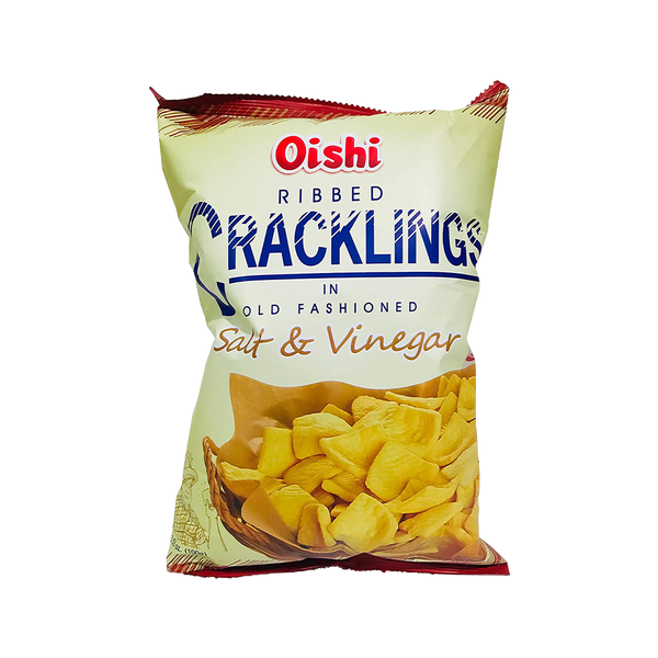 Oishi Ribbed Cracklings Salt & Vinegar 50g - Longdan Official Online Store