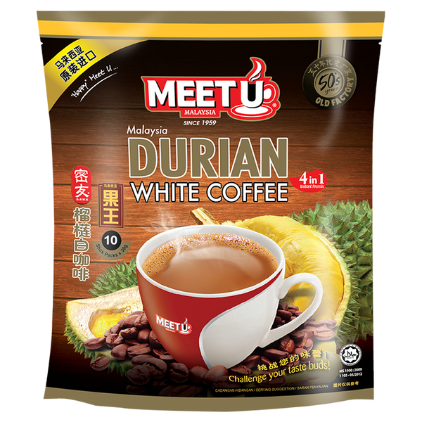 MEETU Durian White Coffee 4in1 300g - Longdan Official