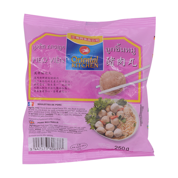 Oriental Kitchen Pork Meatballs 250g (Frozen) - Longdan Online Supermarket