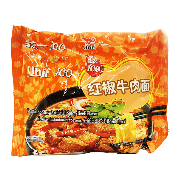 UNIF Noodles (Bag) Spicy Beef 108g - Longdan Official