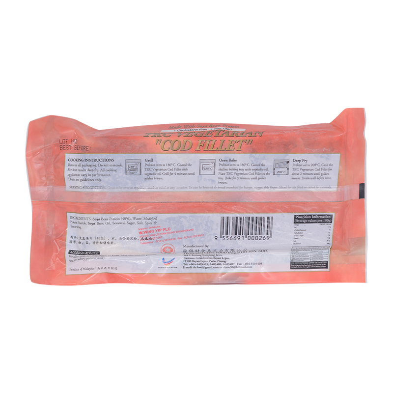 Teoh Kim Chye Vegetarian Cod Fillet 250g (Frozen) - Longdan Online Supermarket