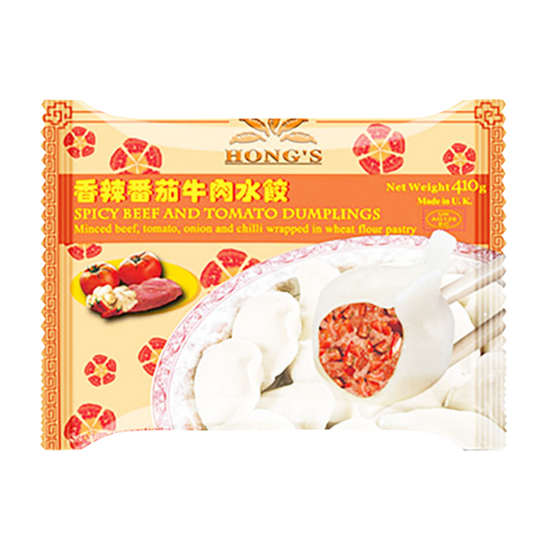 HONG'S Spicy Beef & Tomatoes Dumplings 410g (Frozen) - Longdan Official