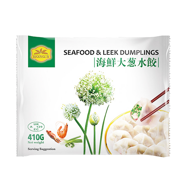 HONG'S Mixed Seafood & Leek Dumplings 410g (Frozen) - Longdan Official