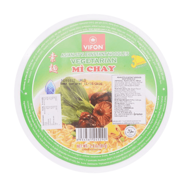 Vifon Asian Style Instant Noodles Vegetarian Bowl 85g - Longdan Official
