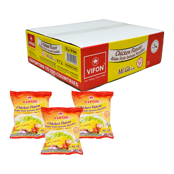 Vifon Instant Noodles Chicken Flavour 70g (Case 30) - Longdan Official