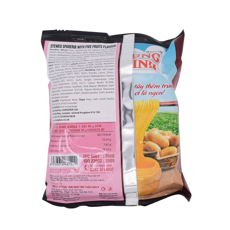 Cung Dinh Stewed Sparerib With Five Fruits 80g - Longdan Online Supermarket