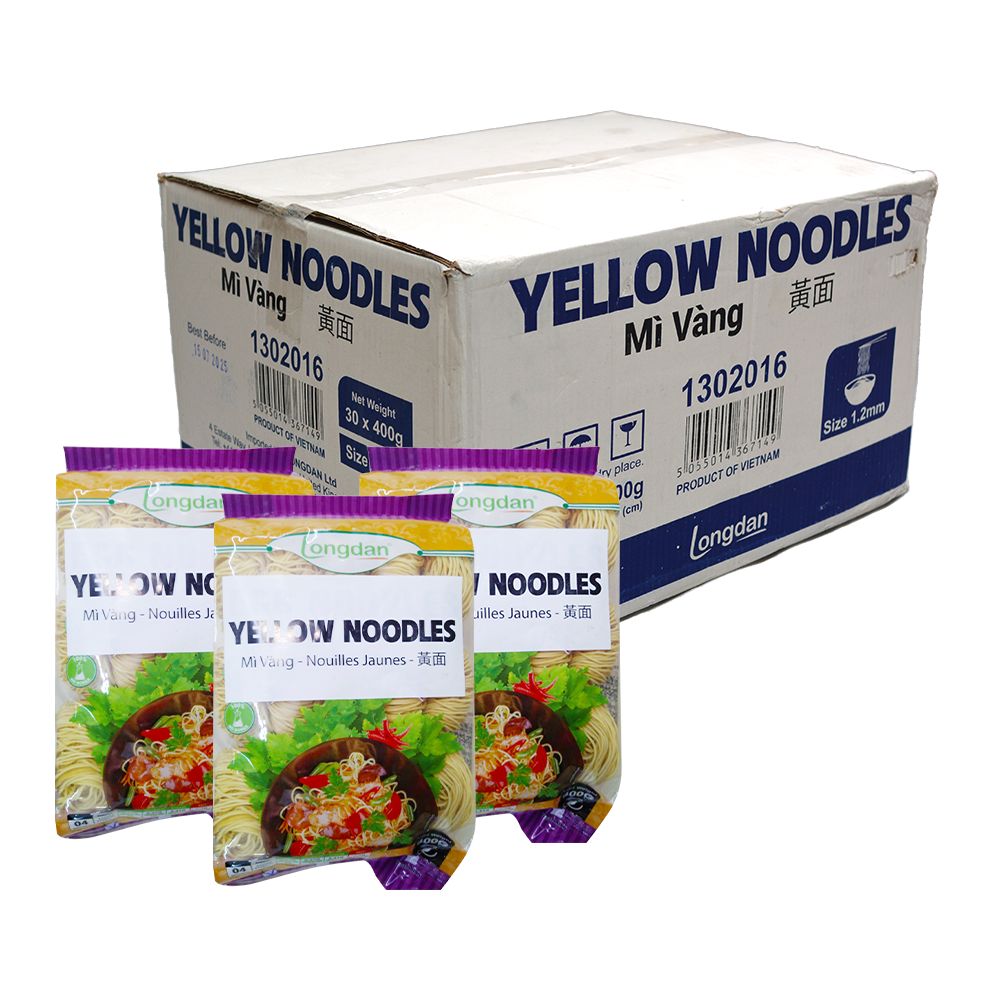 Longdan Yellow Noodles 1.2mm 400g (Case 30)