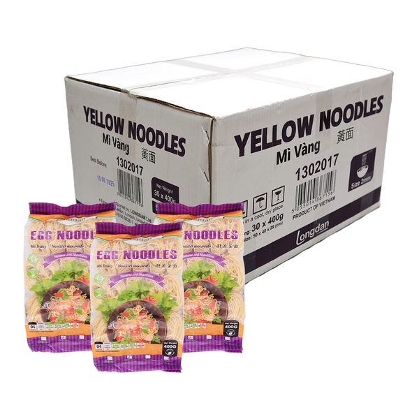 Longdan Yellow Noodles 2mm 400g (Case 30) - Longdan Official