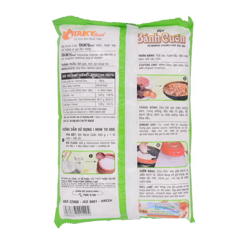Tai Ky Rolled Rice Pancake Flour 400G - Longdan Online Supermarket