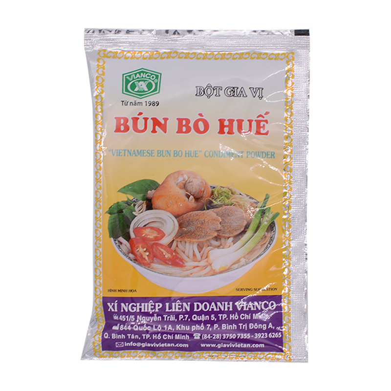 Vianco Bun Bo Hue Condiment Powder 18g - Longdan Online Supermarket