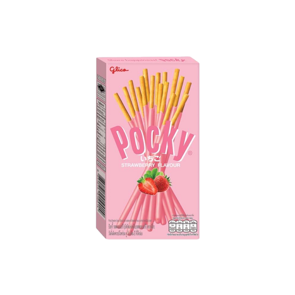 GLICO POCKY Sticks - Strawberry 45g - Longdan Official Online Store