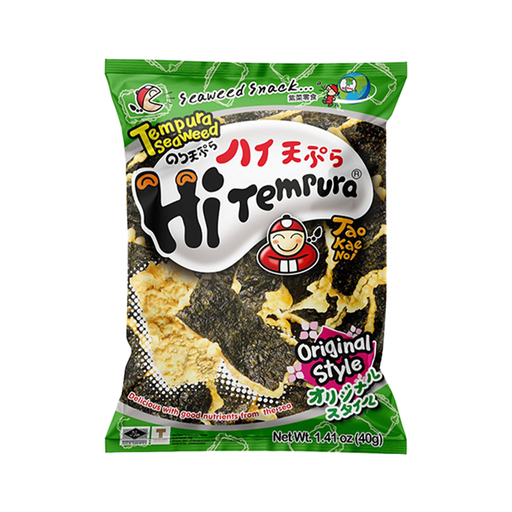 TAOKAENOI HiTempura Crisp Seaweed Original 40g