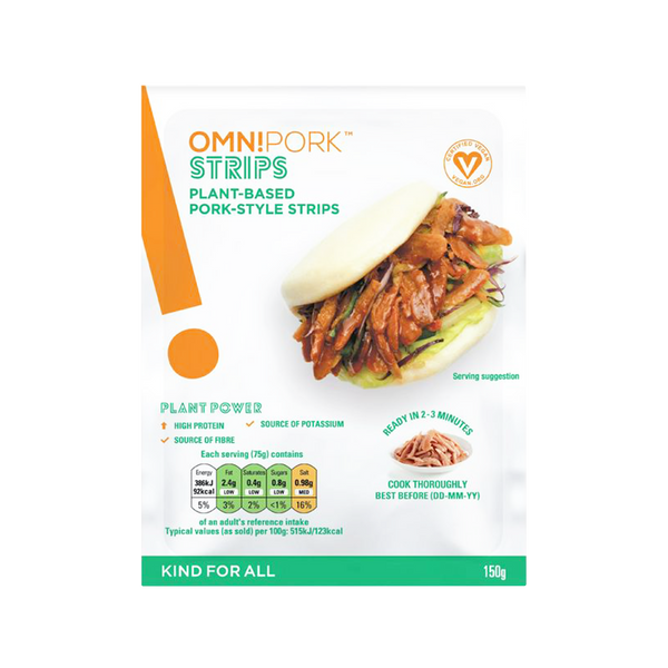 OMNIPORK - Plant Based Strip Pork Style 150g (Frozen) - Longdan Official