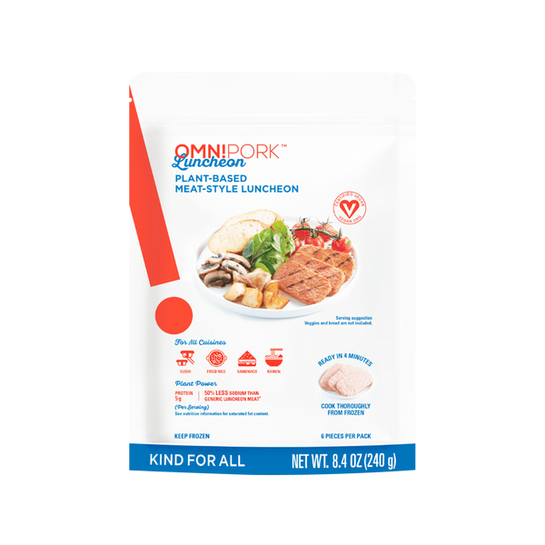 OMNIPORK - Plant Based Luncheon Pork Style 240g (Frozen) - Longdan Official